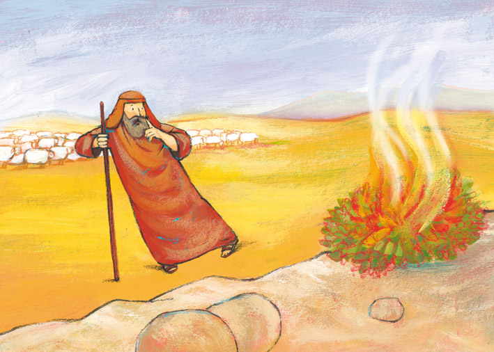 Manna – God roept Mozes